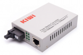 KIWI KW-120Bz медиаконвертер WDM, 10/100Base-TX/100Base-FX, TX 1550 нм /RX 1310 нм, SC, 20 км