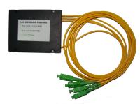 KIWI-FBT-1/3-9-SC/U-1.0-3.0 Разветвитель сплавной 1х3 оконцованый SC/UPC 9/125 вывод 1.0м буфер 3.0мм 1310/1550