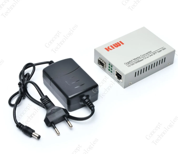 KIWI KW-1000-SFP медиаконвертер 10/100/1000Base-TX/1000Base-FX, со слотом под SFP модуль